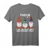 Drei Zwerge Passende Familie Frohe Weihnachten Kurzarm T-Shirt – Lustiges Weihnachtsdesign für Familie, Paare und Freunde