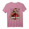 Jurassic Park Raptor Around Classic Logo T-Shirt - Offiziell lizenziertes Jurassic Park Apparel für Dinosaurier Fans