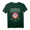 70. Geburtstag Oldtimer T-Shirt mit Spruch 'Schonend Behandeln! Der Oldtimer ist 70 Jahre alt!' – Humorvolles Geschenk für Männer, Väter, Opas & Autosammler
