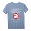 70. Geburtstag Oldtimer T-Shirt mit Spruch 'Schonend Behandeln! Der Oldtimer ist 70 Jahre alt!' – Humorvolles Geschenk für Männer, Väter, Opas & Autosammler