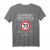 70. Geburtstag Oldtimer T-Shirt mit Spruch 'Schonend Behandeln! Der Oldtimer ist 70 Jahre alt!' – Humorvolles Geschenk für Männer, Väter, Opas & Autosammler
