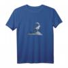 Steinbock Silhouette mit Berg, Wald & Nebel - Natur Wandern T-Shirt für Bergsteiger, Wanderer & Outdoor-Enthusiasten