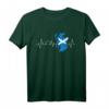 Schottland Flagge Herzschlag Schottin Schotte Geschenkidee T-Shirt – Witziges Fan-Shirt für Schottland-Liebhaber zu Geburtstag & Weihnachten