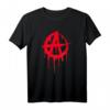 Anarchie Symbol Punk Rock T-Shirt im Graffiti Look – Cooles Geschenk für Punk Fans und Anarchisten