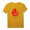 Anarchie Symbol Punk Rock T-Shirt im Graffiti Look – Cooles Geschenk für Punk Fans und Anarchisten