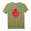 Anarchie Symbol Punk Rock T-Shirt im Graffiti Look – Cooles Geschenk für Punk Fans und Anarchisten