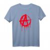Anarchie Symbol Punk Rock T-Shirt im Graffiti Look – Cooles Geschenk für Punk Fans und Anarchisten