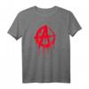 Anarchie Symbol Punk Rock T-Shirt im Graffiti Look – Cooles Geschenk für Punk Fans und Anarchisten