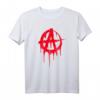 Anarchie Symbol Punk Rock T-Shirt im Graffiti Look – Cooles Geschenk für Punk Fans und Anarchisten