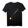 Umlaufbahn Planeten Sonnensystem Weltraum T-Shirt – Lustiges Wissenschafts-Design mit Pluto für Astronomie Fans und Sternenliebhaber