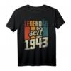 Lustiges 81. Geburtstag T-Shirt für Mann & Frau – Originelle Deko & Geschenkidee für den 81. Geburtstag 1943