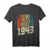 Lustiges 81. Geburtstag T-Shirt für Mann & Frau – Originelle Deko & Geschenkidee für den 81. Geburtstag 1943
