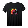 HapPanda Classic Tie Dye Drip Logo T-Shirt – Buntes Party-Shirt für den Jubiläumstag