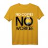 HapPanda Minions No Coffee No Workee Portrait T-Shirt – Offiziell lizenzierte Minions Kleidung für Geburtstag & Fans