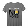 HapPanda Minions No Coffee No Workee Portrait T-Shirt – Offiziell lizenzierte Minions Kleidung für Geburtstag & Fans