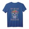 Flower Halloween Souls Day Muertos T-Shirt – Mexikanische Dia De Los Muertos Dekoration & Zuckerknochen Kostüm für Halloween & Mexiko Feier