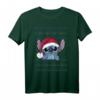 HapPanda Lilo & Stitch Christmas Stitch Santa Hat T-Shirt – Offiziell lizenziertes Disney Fanartikel für festliche Geburtstagsfeier