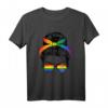Regenbogen Dutt Schwul LGBT Gay Homosexualität T-Shirt – Lustiges Supporter Outfit für Lesben, Schwule & Queere, ideal für Pride & CSD