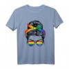 Regenbogen Dutt Schwul LGBT Gay Homosexualität T-Shirt – Lustiges Supporter Outfit für Lesben, Schwule & Queere, ideal für Pride & CSD