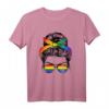 Regenbogen Dutt Schwul LGBT Gay Homosexualität T-Shirt – Lustiges Supporter Outfit für Lesben, Schwule & Queere, ideal für Pride & CSD