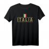 Italia Italienische Flagge Fußball T-Shirt – Perfektes Geschenk für Italien-Fans, Reiseoutfit & Fan Supporter