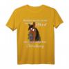 Lustiges Pferde Spruch T-Shirt mit Comic Pony Kopf – Originelles Geschenk für Pferdeliebhaber und Pferdemädchen zum Geburtstag