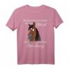 Lustiges Pferde Spruch T-Shirt mit Comic Pony Kopf – Originelles Geschenk für Pferdeliebhaber und Pferdemädchen zum Geburtstag
