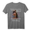 Lustiges Pferde Spruch T-Shirt mit Comic Pony Kopf – Originelles Geschenk für Pferdeliebhaber und Pferdemädchen zum Geburtstag