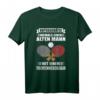 Unterschätze niemals einen alten Mann - Lustiges Tischtennis T-Shirt, Perfektes Geschenk für Opa, Vater, Ehemann & Kollegen zu Geburtstag, Weihnachten & Vatertag