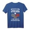 Unterschätze niemals einen alten Mann - Lustiges Tischtennis T-Shirt, Perfektes Geschenk für Opa, Vater, Ehemann & Kollegen zu Geburtstag, Weihnachten & Vatertag
