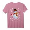Schneemann im Schnee Weihnachten T-Shirt – Perfektes Geschenk für Freunde, Familie und Schneefans zur Weihnachtszeit