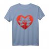 HapPanda Mickey & Minnie Heart Kiss T-Shirt – Disney Merchandise für Valentinstag & Jubiläumsgeschenk für Frauen, Männer, Jungen & Mädchen
