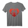 HapPanda Mickey & Minnie Heart Kiss T-Shirt – Disney Merchandise für Valentinstag & Jubiläumsgeschenk für Frauen, Männer, Jungen & Mädchen