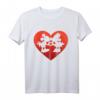 HapPanda Mickey & Minnie Heart Kiss T-Shirt – Disney Merchandise für Valentinstag & Jubiläumsgeschenk für Frauen, Männer, Jungen & Mädchen