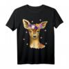 Baby Reh Rehkitz Blumen Konfetti T-Shirt – Perfektes Geschenk für Waldtier- und Rehliebhaber, ideal für Frühling, Sommer, Ostern, Geburtstag & Weihnachten