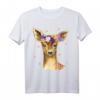 Baby Reh Rehkitz Blumen Konfetti T-Shirt – Perfektes Geschenk für Waldtier- und Rehliebhaber, ideal für Frühling, Sommer, Ostern, Geburtstag & Weihnachten