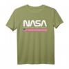 NASA T-Shirt mit Wurm Logo & US Flagge – Trendiges Raumfahrt Graphic Tee für Science Fiction, Astronomie & Weltraumfans, Geschenk zum Geburtstag & Weihnachten