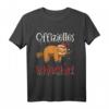 Offizielles Faultier Weihnachts-Schlafshirt mit Lichterketten – Lustiges Pyjama-T-Shirt für ein entspanntes Faultierweihnachtsfest