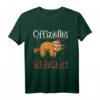Offizielles Faultier Weihnachts-Schlafshirt mit Lichterketten – Lustiges Pyjama-T-Shirt für ein entspanntes Faultierweihnachtsfest