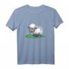 Süßes Schaf auf Wiese - Lustiges Geburtstags-T-Shirt für Mädchen und Frauen, Frühlings- und Sommerdesign, perfekte Geschenkidee