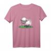Süßes Schaf auf Wiese - Lustiges Geburtstags-T-Shirt für Mädchen und Frauen, Frühlings- und Sommerdesign, perfekte Geschenkidee