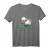 Süßes Schaf auf Wiese - Lustiges Geburtstags-T-Shirt für Mädchen und Frauen, Frühlings- und Sommerdesign, perfekte Geschenkidee