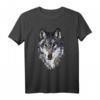 Wolf Waldtier Natur Vintage Aufdruck Tier Motiv - Hochwertiges T-Shirt mit Wolfskopf für Natur- und Tierliebhaber
