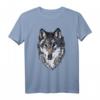 Wolf Waldtier Natur Vintage Aufdruck Tier Motiv - Hochwertiges T-Shirt mit Wolfskopf für Natur- und Tierliebhaber