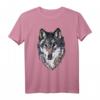 Wolf Waldtier Natur Vintage Aufdruck Tier Motiv - Hochwertiges T-Shirt mit Wolfskopf für Natur- und Tierliebhaber