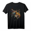 Wolf Bunt Herbst Blätter - Tier Kunst Motiv Wolf T-Shirt für Tierliebhaber, Naturfreunde und Geschenkideen