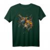 Wolf Bunt Herbst Blätter - Tier Kunst Motiv Wolf T-Shirt für Tierliebhaber, Naturfreunde und Geschenkideen