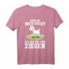 Wenn ihr mich sucht ich bin bei den Ziegen T-Shirt – Lustiges Geschenk für Ziegenliebhaber, Bauern & Tierfreunde zu Weihnachten & Geburtstag