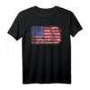 T-Shirt mit amerikanischer Flagge für Herren, Damen & Kinder – Klassisch geschnitten, doppelt genähter Saum, patriotische Kleidung für Fans