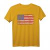 T-Shirt mit amerikanischer Flagge für Herren, Damen & Kinder – Klassisch geschnitten, doppelt genähter Saum, patriotische Kleidung für Fans